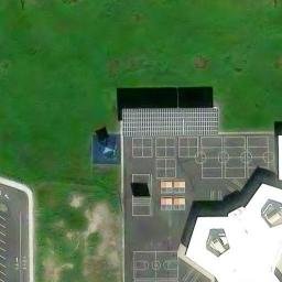 Sand Volleyball Court, Artesia, CA — aerial view