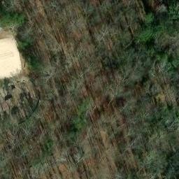 Sand Volleyball Court, Mountain Park, GA — aerial view
