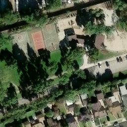 Sand Volleyball Court, Signal Hill, CA — aerial view