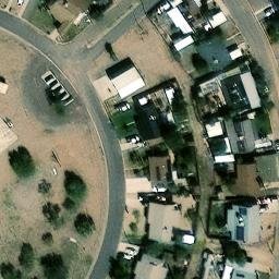 Sand Volleyball Court, Circle City, AZ — aerial view