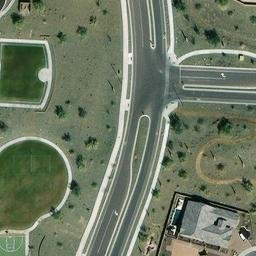 Grass Volleyball Court, Peoria, AZ — aerial view