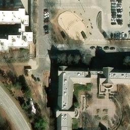 Sand Volleyball Court, Atlanta, GA — aerial view