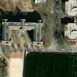 Sand Volleyball Court, Atlanta, GA — aerial view