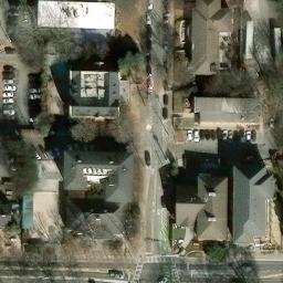 TKE Volleyball Court, Atlanta, GA — aerial view