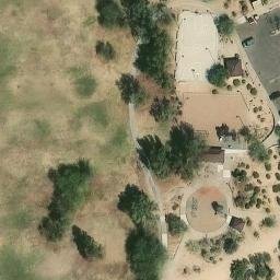 Sand Volleyball Court, Phoenix, AZ — aerial view