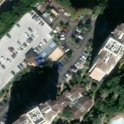 Sand Volleyball Court, Myrtle Beach, SC — aerial view