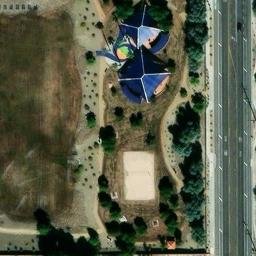 Adams Park Volleyball Court — aerial view