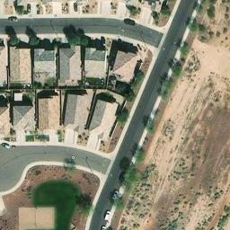 Volleyball Court, AZ — aerial view