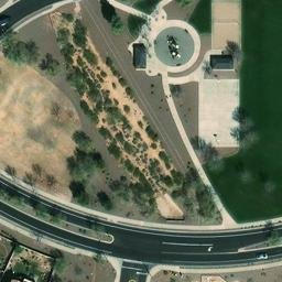 Sand Volleyball Court, Surprise, AZ — aerial view