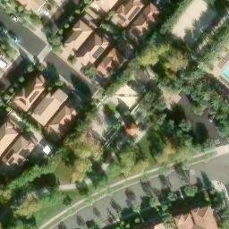 Sand Volleyball Court, Northwood, CA — aerial view