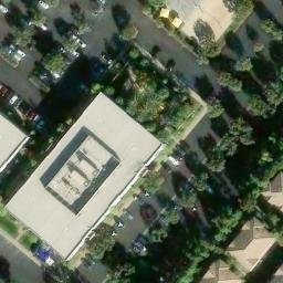 Sand Volleyball Court, Walnut Village, CA — aerial view