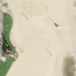 Sand Volleyball Court, San Pedro, CA — aerial view