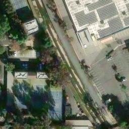 Sand Volleyball Court, Santa Ana, CA — aerial view