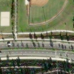 Sand Volleyball Court, Foothill Ranch, CA — aerial view