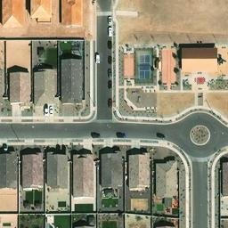 Sand Volleyball Court, Surprise, AZ — aerial view