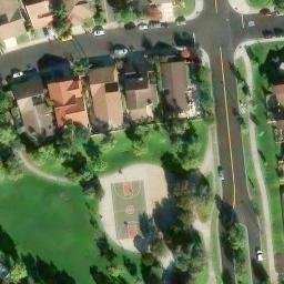 Sand Volleyball Court, Woodbridge, CA — aerial view