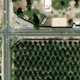 Sand Volleyball Court, Coachella, CA — aerial view