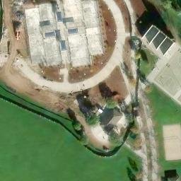 Sand Volleyball Court, Woodbridge, CA — aerial view