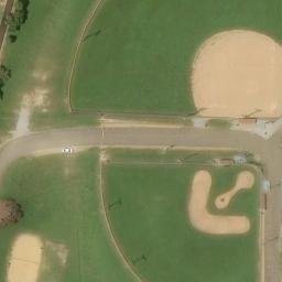 Sand Volleyball Court, Caledonia, MS — aerial view