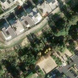 Sand Volleyball Court, Foothill Ranch, CA — aerial view