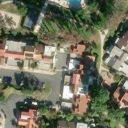 Sand Volleyball Court, Irvine, CA — aerial view