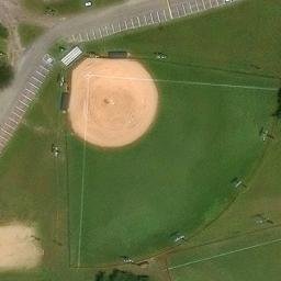 Sand Volleyball Court, Sherman, TX — aerial view