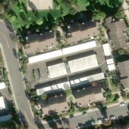 Sand Volleyball Court, University Town Center, CA — aerial view