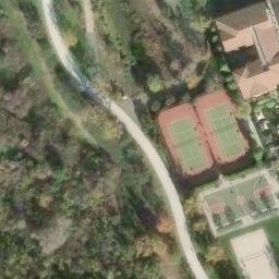 Sand Volleyball Court, Irvine Health and Science Complex, CA — aerial view