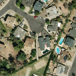 Sand Volleyball Court, Phoenix, AZ — aerial view