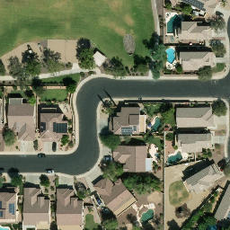 Volleyball Court, Glendale, AZ — aerial view