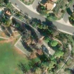Sand Volleyball Court, Rancho Santa Margarita, CA — aerial view
