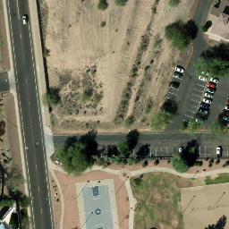 Volleyball Court, Glendale, AZ — aerial view