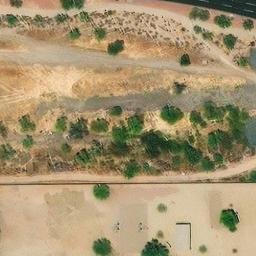 Volleyball Court, Phoenix, AZ — aerial view