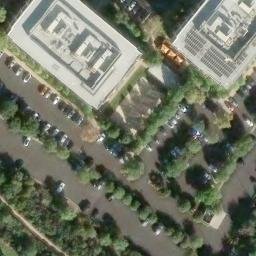 Sand Volleyball Court, UC Irvine, CA — aerial view