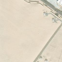 Sand Volleyball Court, Huntington Beach, CA — aerial view