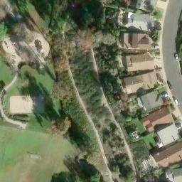 Sand Volleyball Court, Lake Forest, CA — aerial view