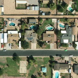 Volleyball Court, Glendale, AZ — aerial view