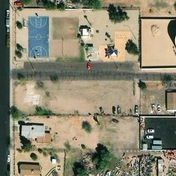 Sand Volleyball Court, Surprise, AZ — aerial view