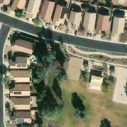 Sand Volleyball Court, Surprise, AZ — aerial view