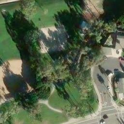 Sand Volleyball Court, Mission Viejo, CA — aerial view