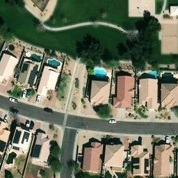 Sand Volleyball Court, Surprise, AZ — aerial view