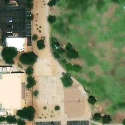 Sand Volleyball Court, Phoenix, AZ — aerial view