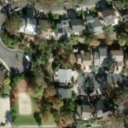 Sand Volleyball Court, Mission Viejo, CA — aerial view