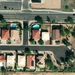 Sand Volleyball Court, Surprise, AZ — aerial view