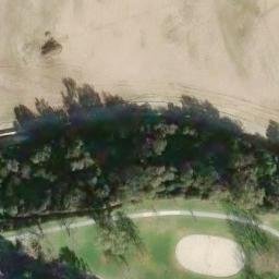 Sand Volleyball Court, San Joaquin Hills, CA — aerial view