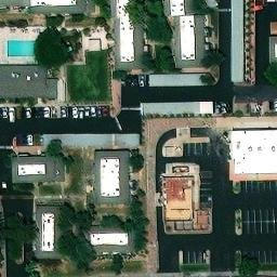 Volleyball Court, Phoenix, AZ — aerial view