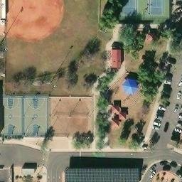 Sand Volleyball Court, Scottsdale, AZ — aerial view