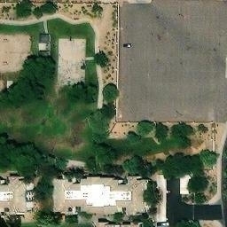Volleyball Court, Phoenix, AZ — aerial view