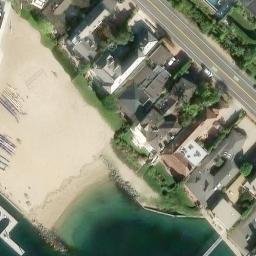 Sand Volleyball Court, San Joaquin Hills, CA — aerial view