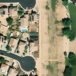 Sand Volleyball Court, El Mirage, AZ — aerial view